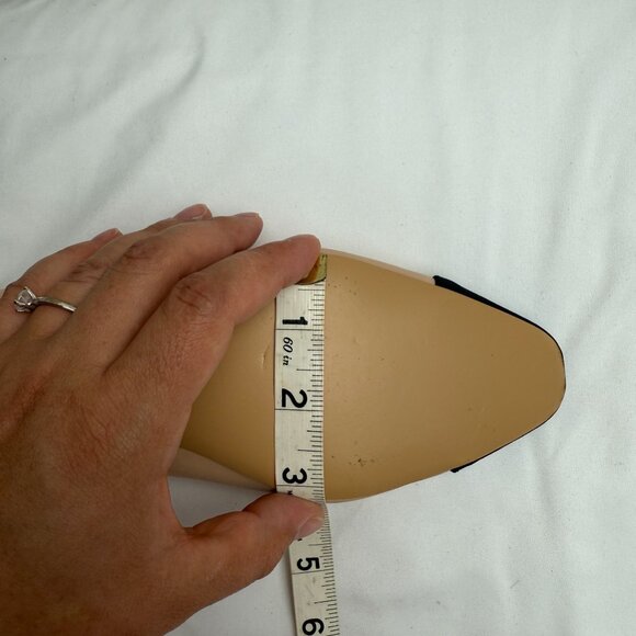 Designer Inspired Beige & Black Cap Toe Ballerina Flats Size 40 (US 9) old money - Picture 11 of 12
